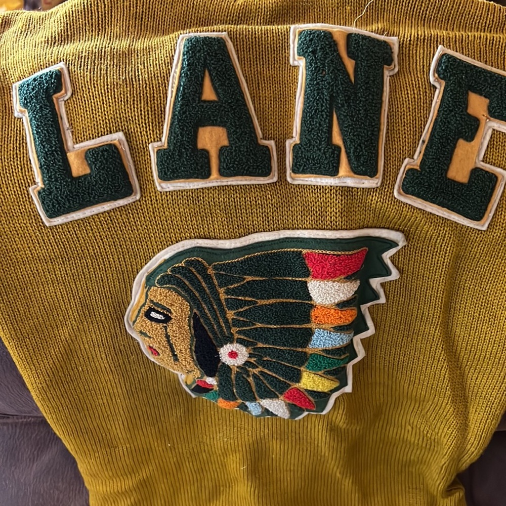 letterman sweater Lane Athletics